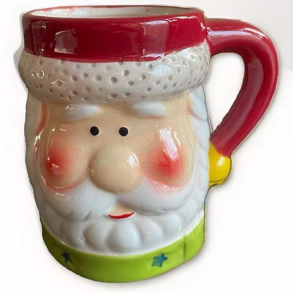 SANTA Just For You By Megatoys 18 Oz Christmas Coffee Mug - Picture 1 of 3